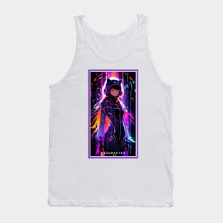 Anime Cute Cat Girl | Quality Anime Girl Artwork | Sci-Fi Manga Girl Anime Art Tank Top